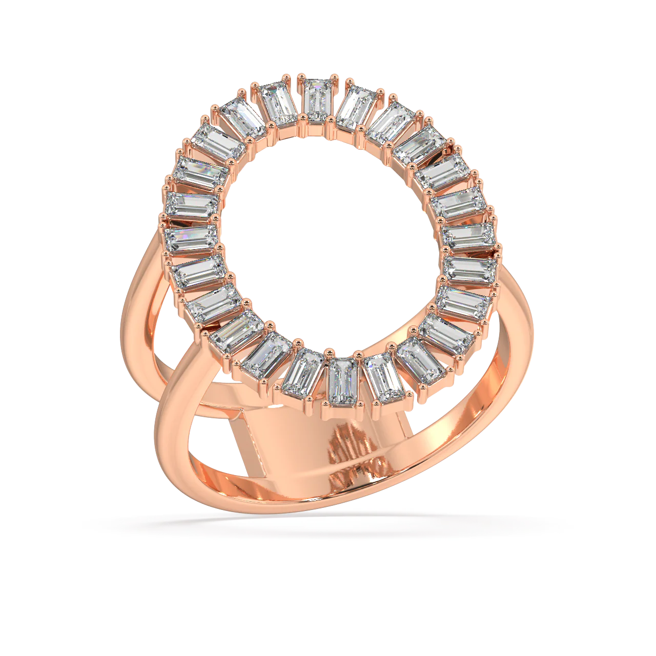 Octavia Baguette Diamond Ring - Image 7