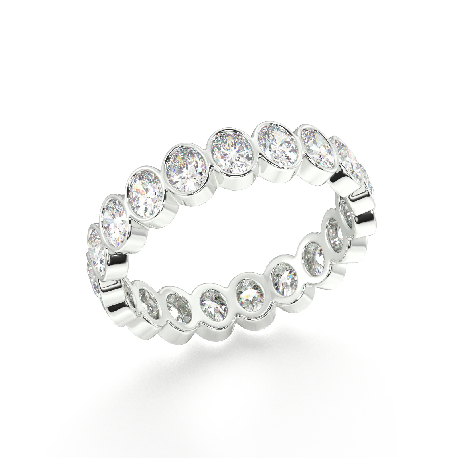 Petite Elysees Oval Classic Eternity Bands - 2ct - Image 17