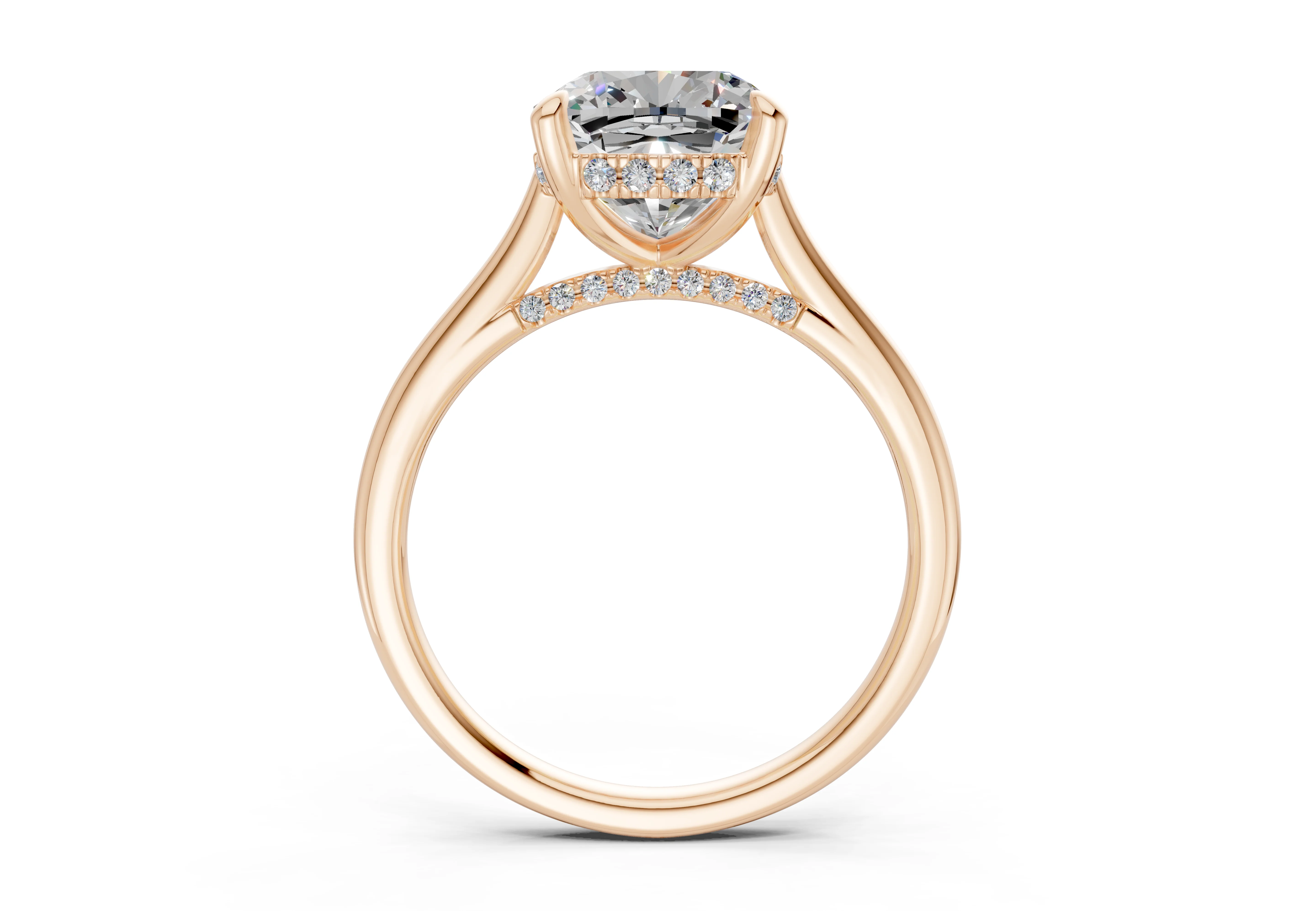 Piper Diamond Solitaire Cushion Squareuare Cut 1.8mm Engagement Ring - Image 5