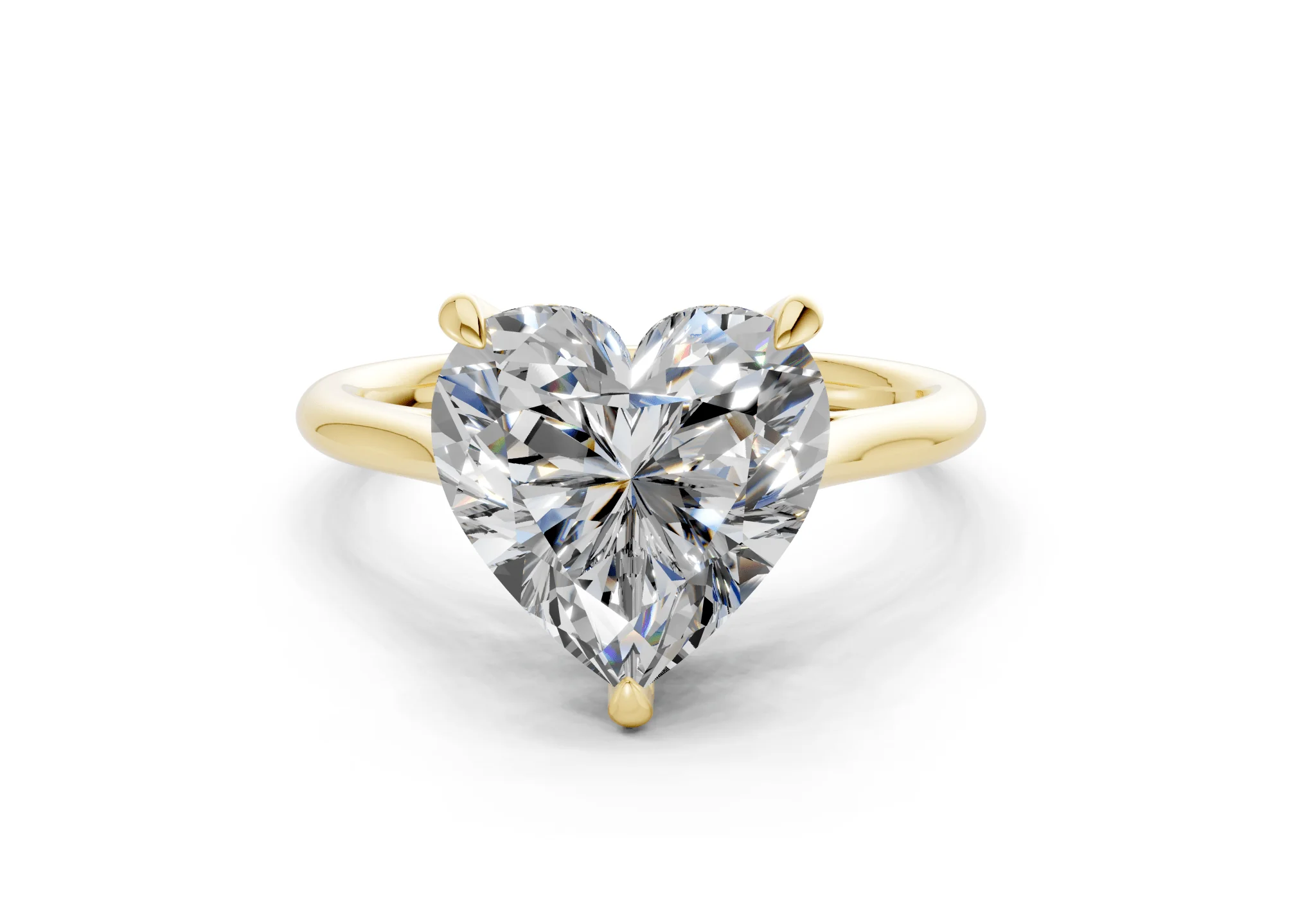 Piper Diamond Solitaire Heart Cut 2.3mm Engagement Ring