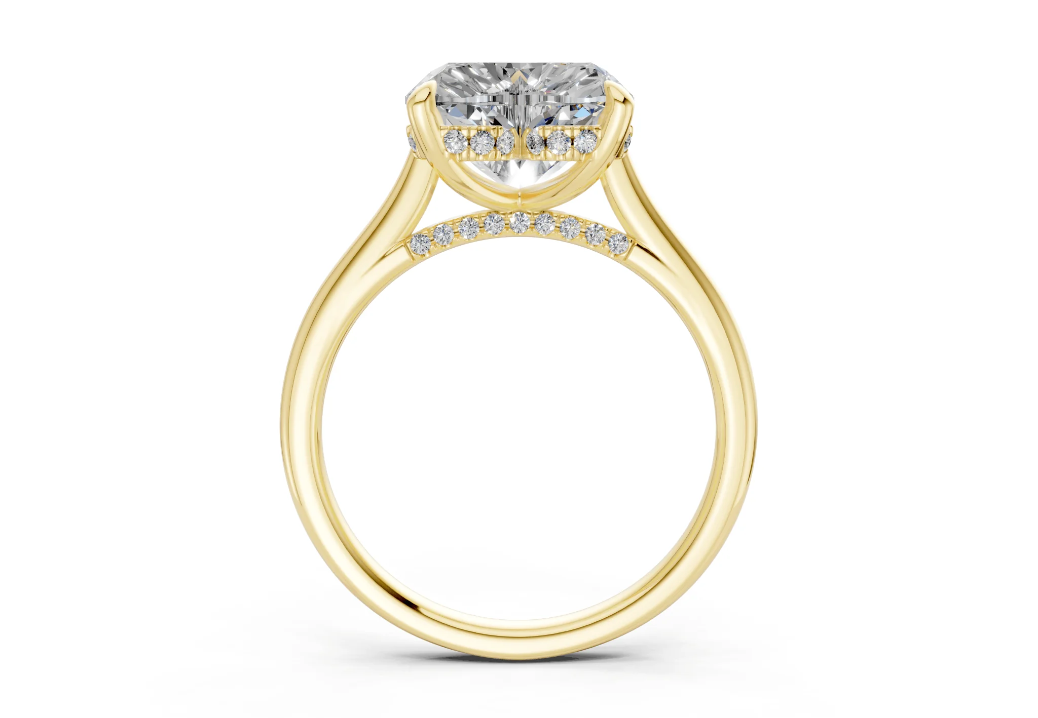 Piper Diamond Solitaire Heart Cut 2.3mm Engagement Ring - Image 2