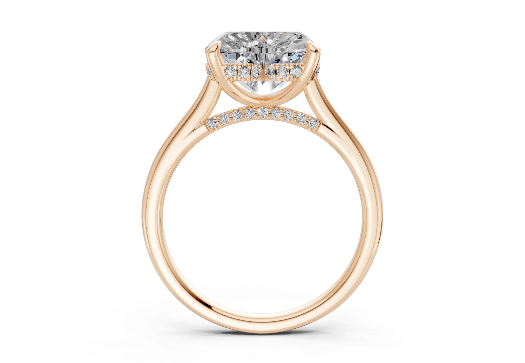 Piper Diamond Solitaire Heart Cut 2.3mm Engagement Ring - Image 5