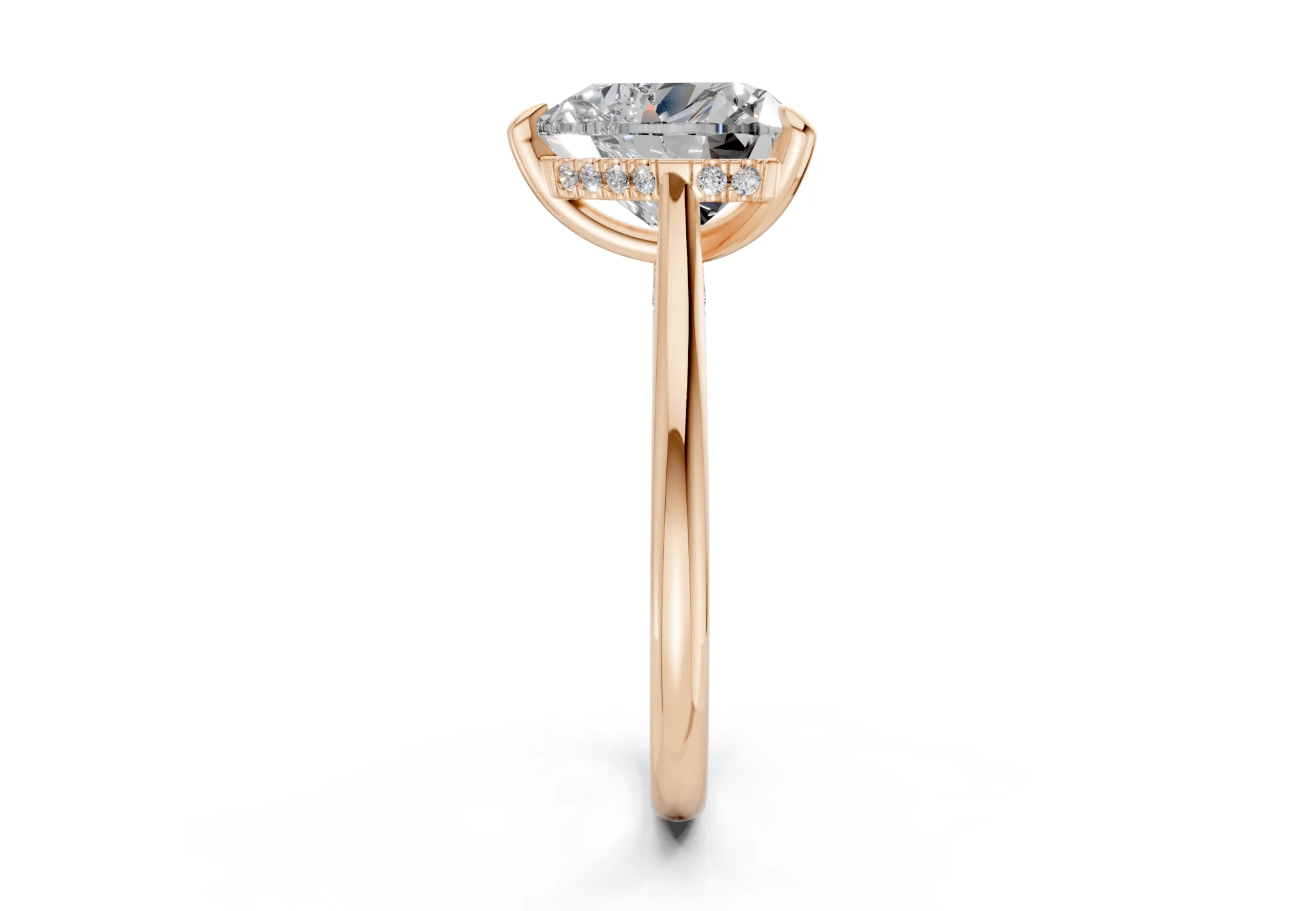 Piper Diamond Solitaire Heart Cut 2.3mm Engagement Ring - Image 6