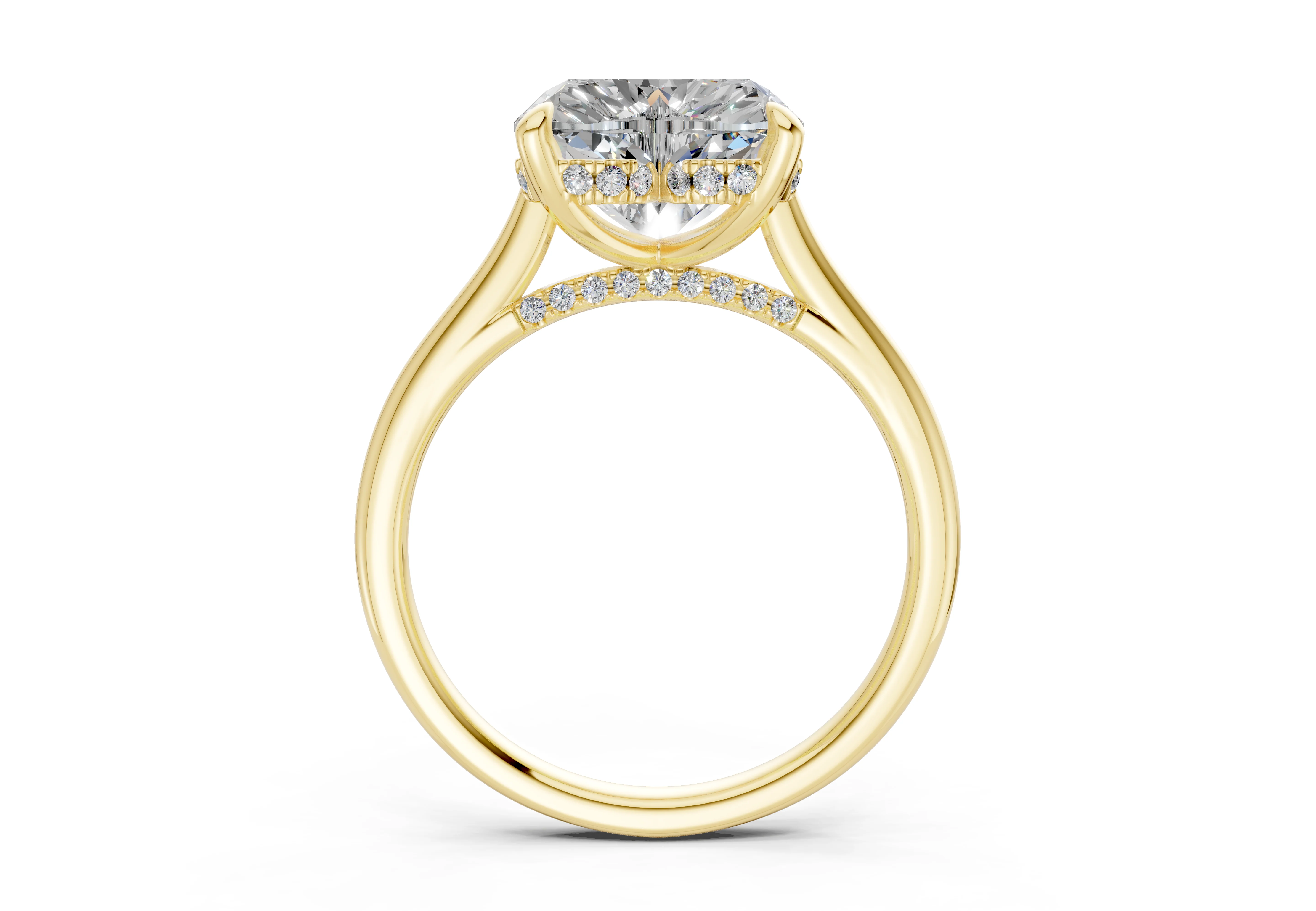 Piper Diamond Solitaire Heart Cut 2mm Engagement Ring - Image 2