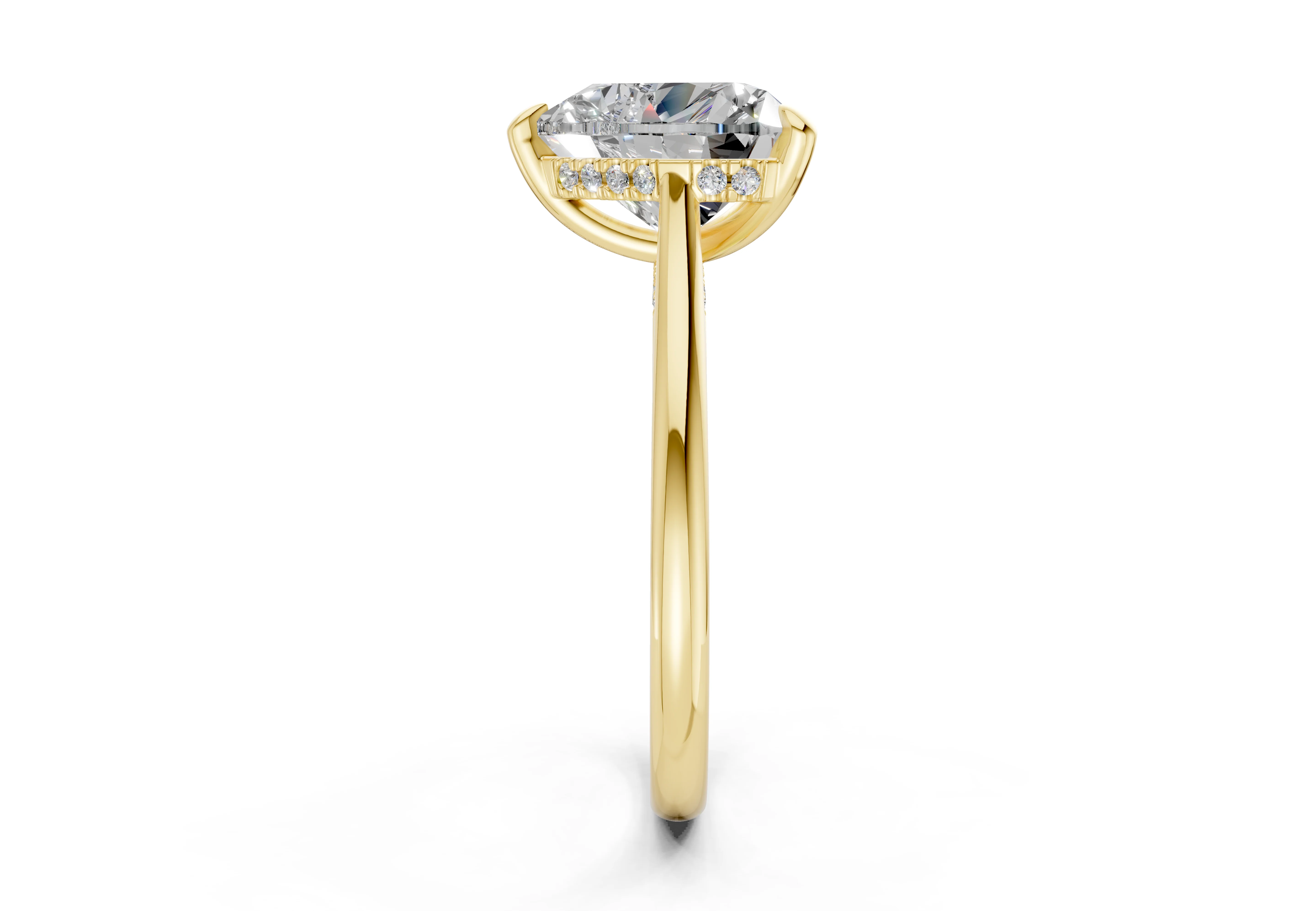Piper Diamond Solitaire Heart Cut 2mm Engagement Ring - Image 3
