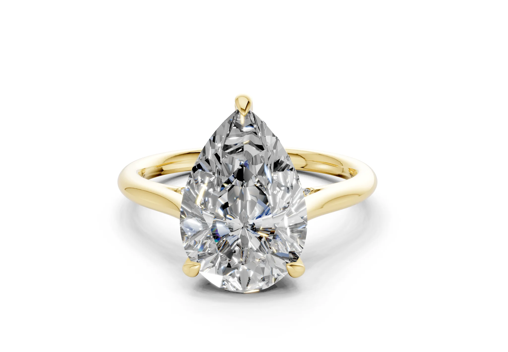 Piper Diamond Solitaire Pear Cut 2.3mm Engagement Ring