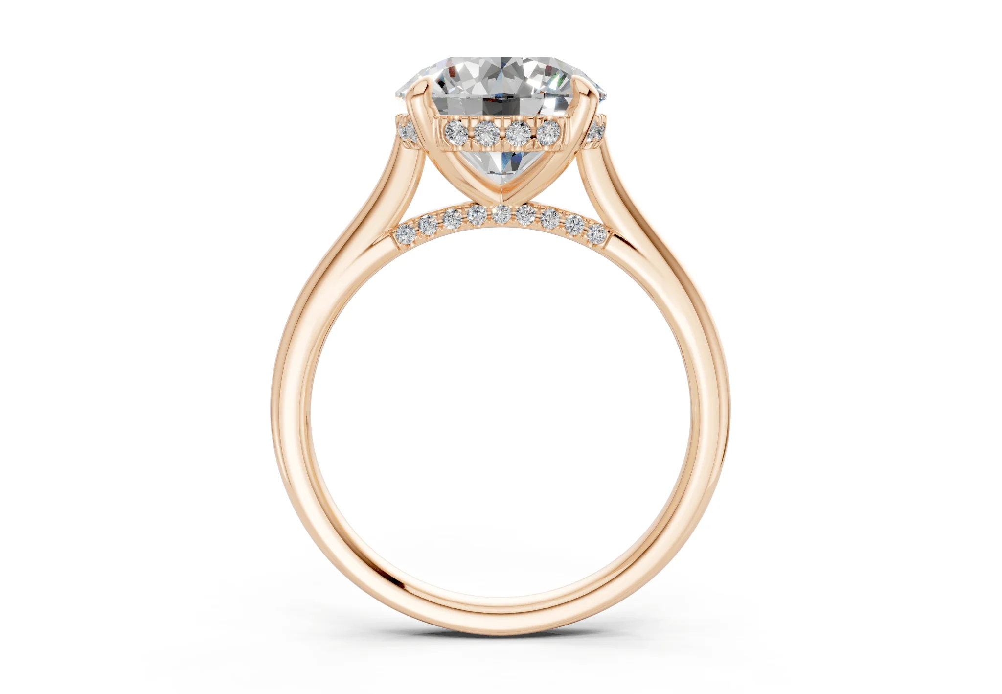 Piper Diamond Solitaire Round Cut 1.8mm Engagement Ring - Image 5