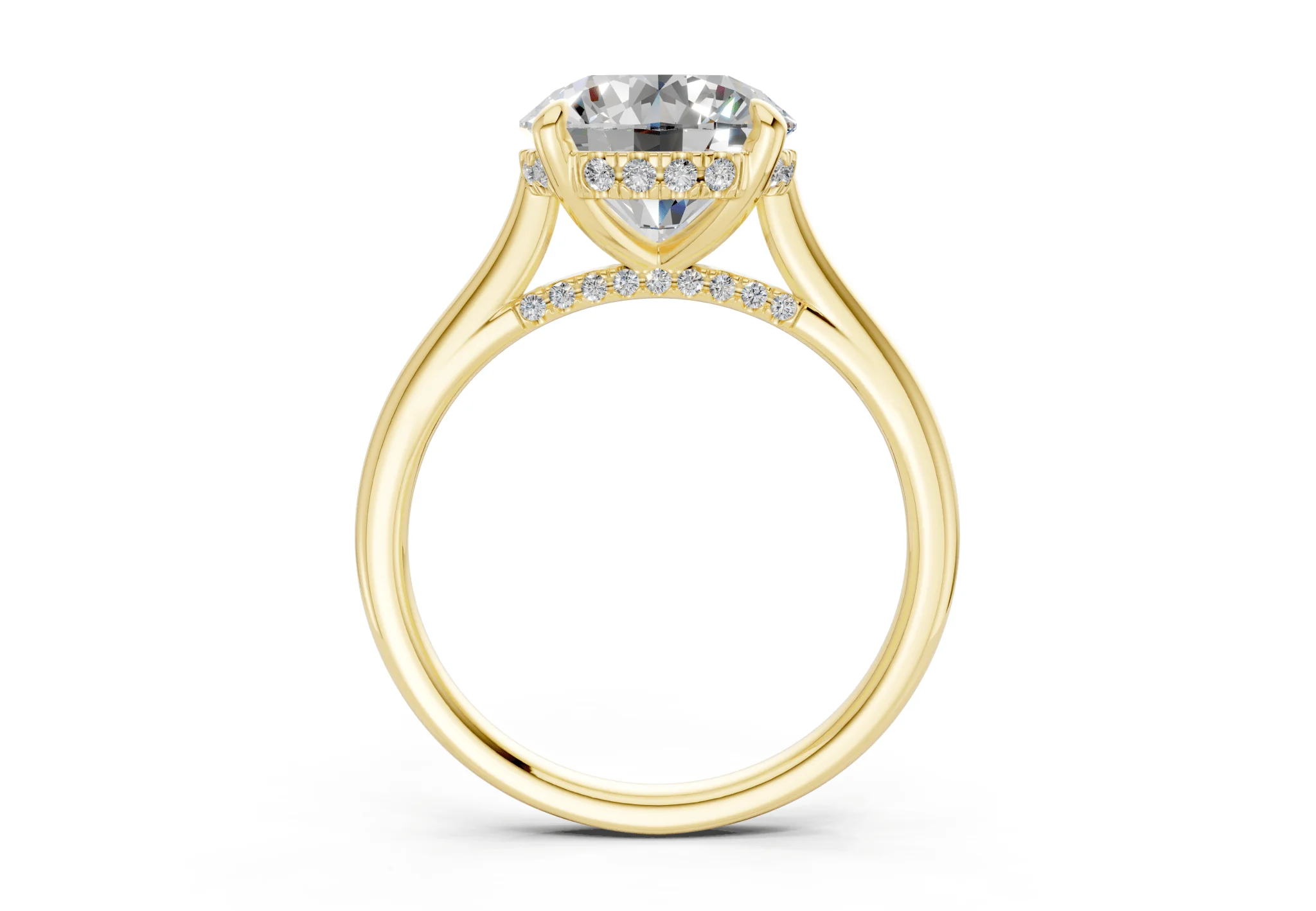 Piper Diamond Solitaire Round Cut 2.3mm Engagement Ring - Image 2