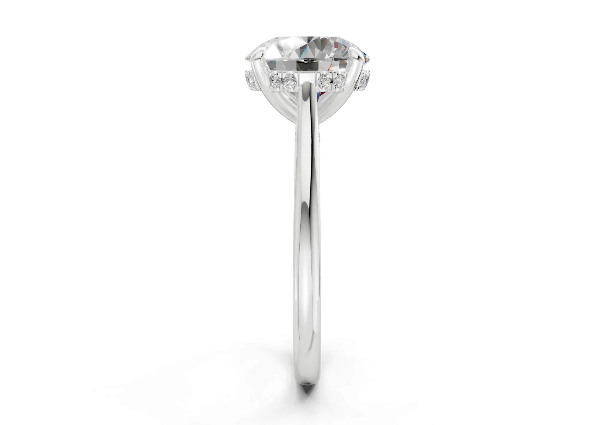 Piper Diamond Solitaire Round Cut 2.3mm Engagement Ring - Image 9