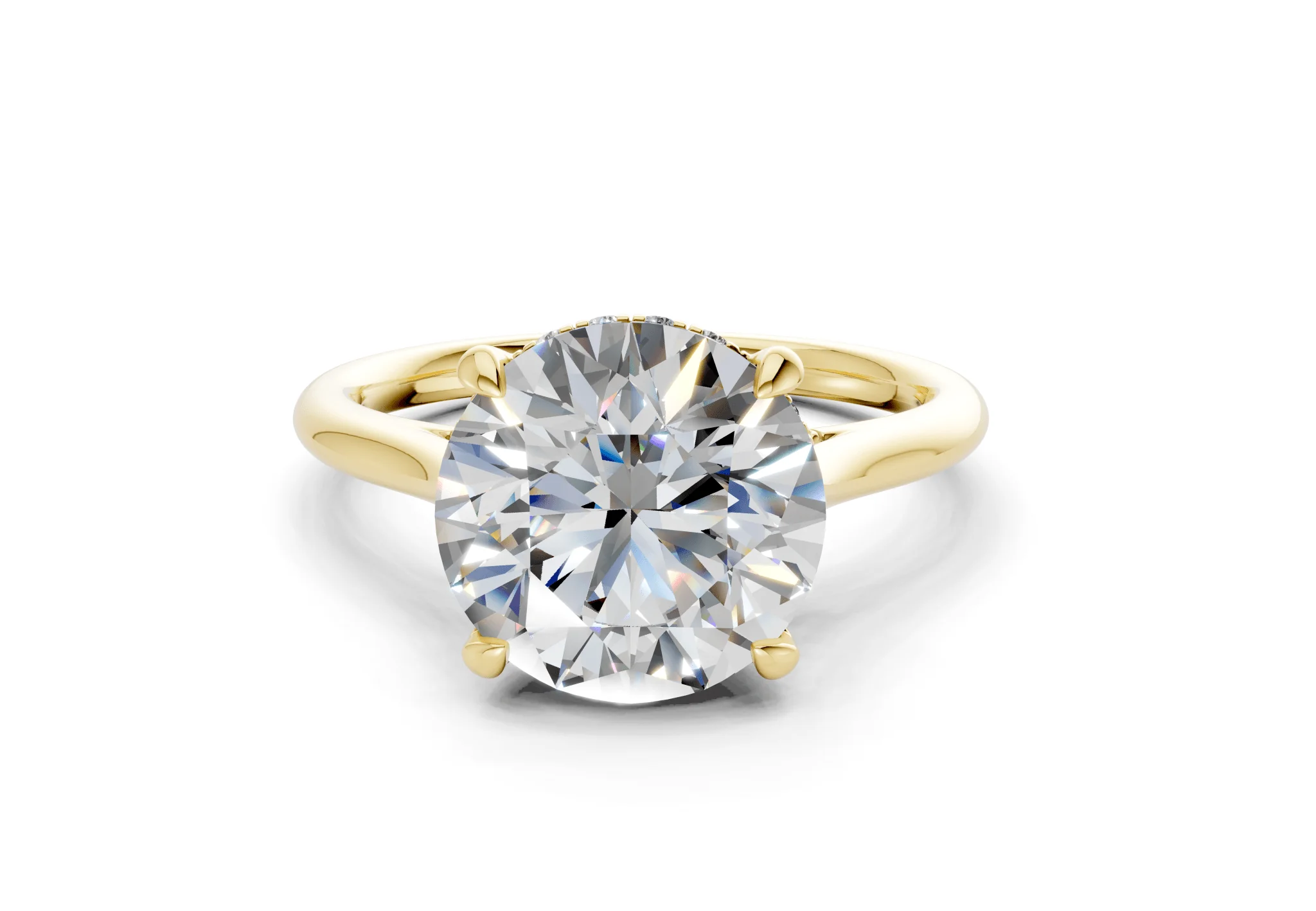 Piper Diamond Solitaire Round Cut 2mm Engagement Ring