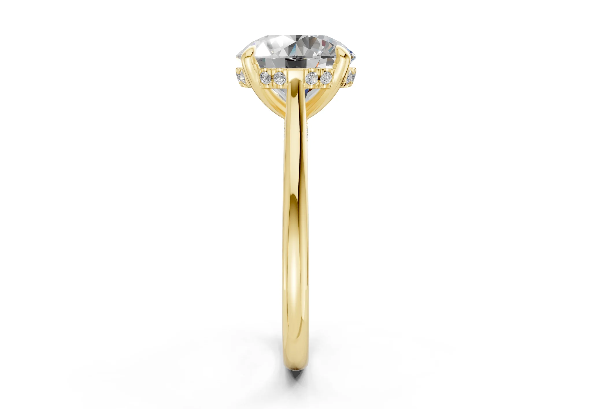 Piper Diamond Solitaire Round Cut 2mm Engagement Ring - Image 3