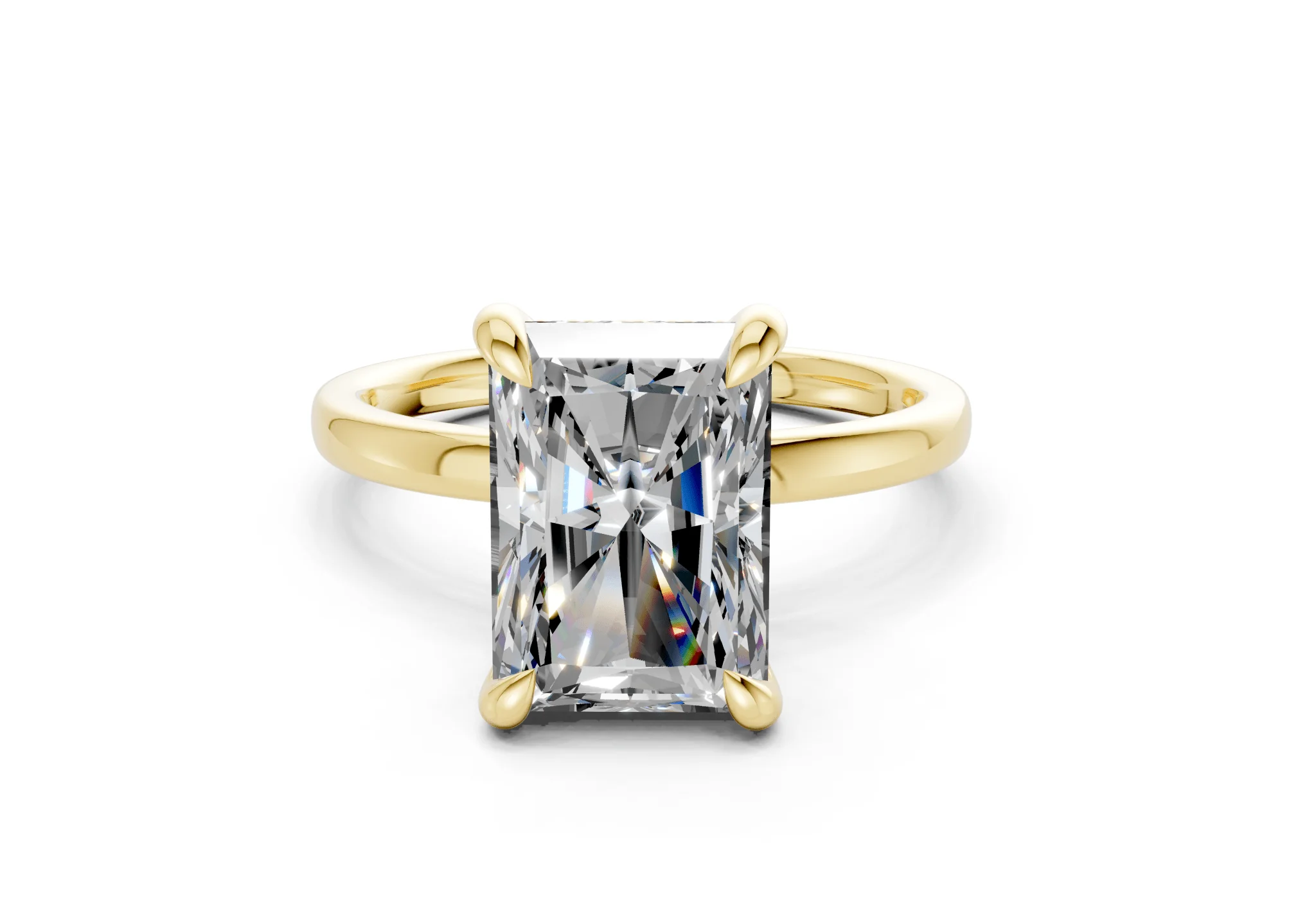 Solstice Diamond Solitaire Radiant Cut 2mm Engagement Ring