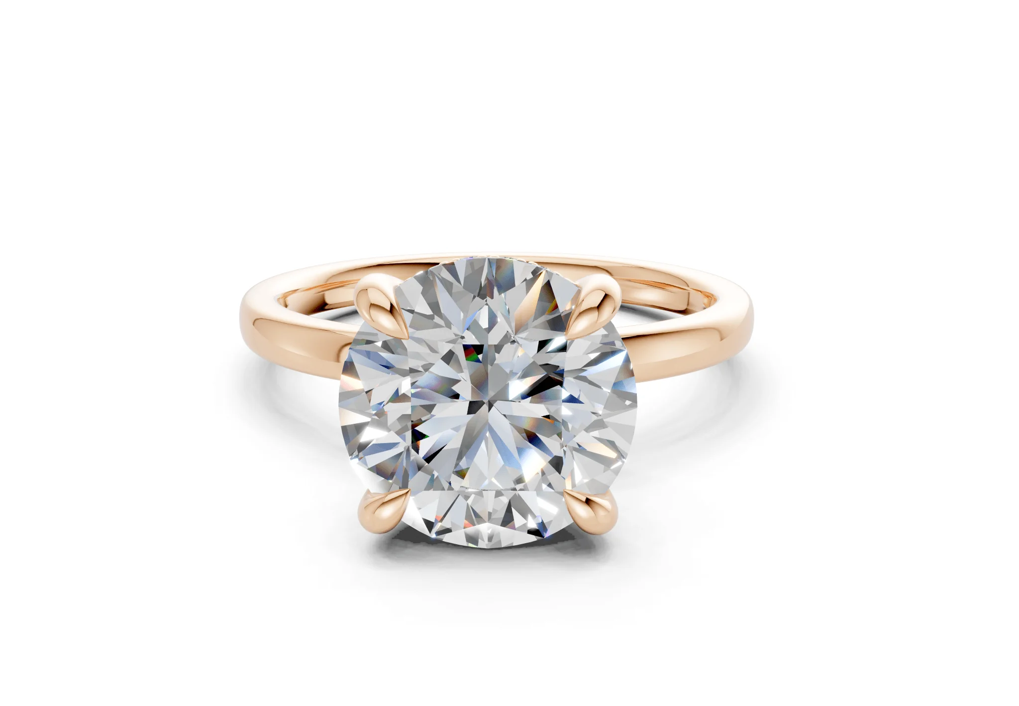 Solstice Diamond Solitaire Round Cut 1.8mm Engagement Ring - Image 4