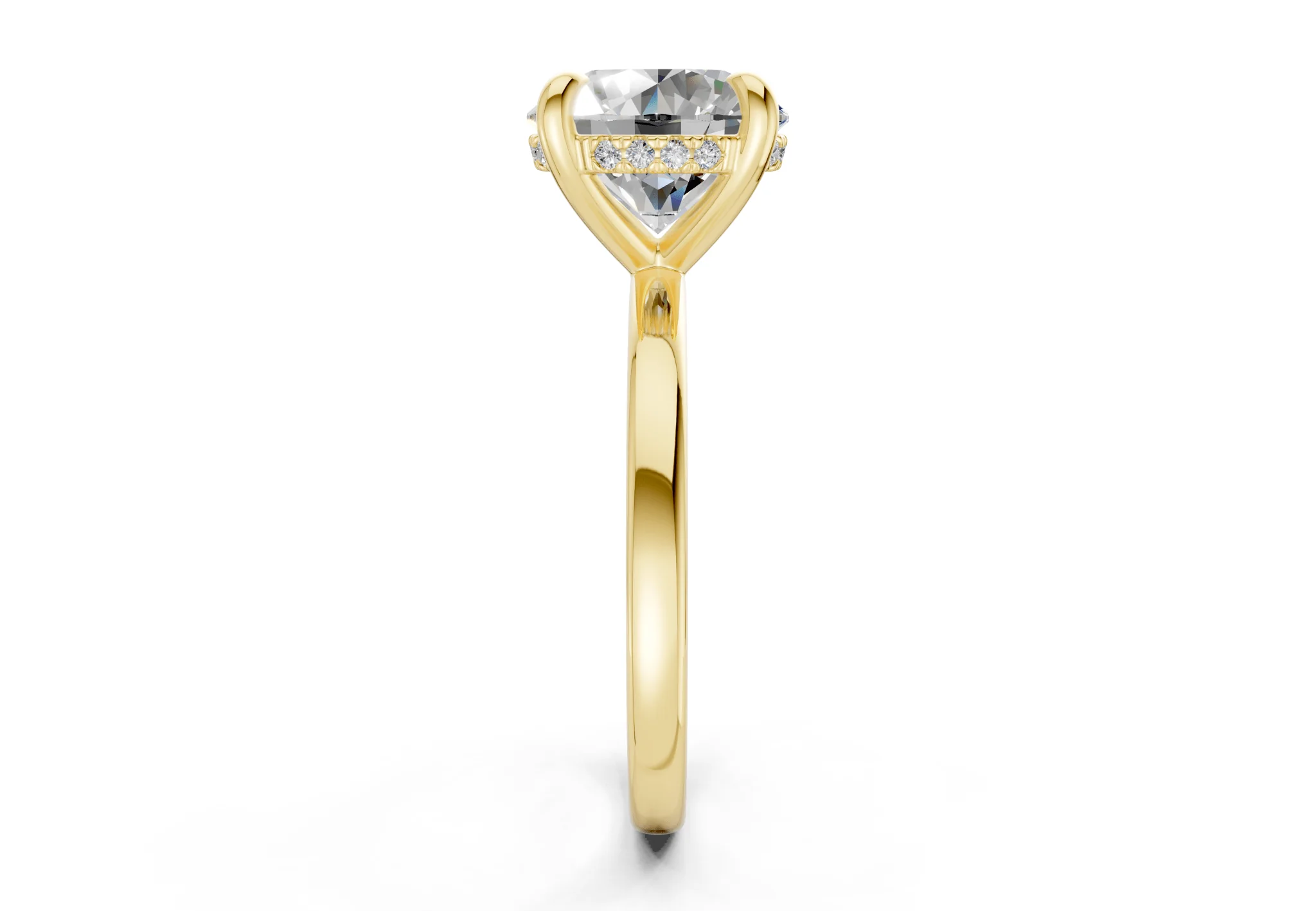 Solstice Diamond Solitaire Round Cut 2.3mm Engagement Ring - Image 3