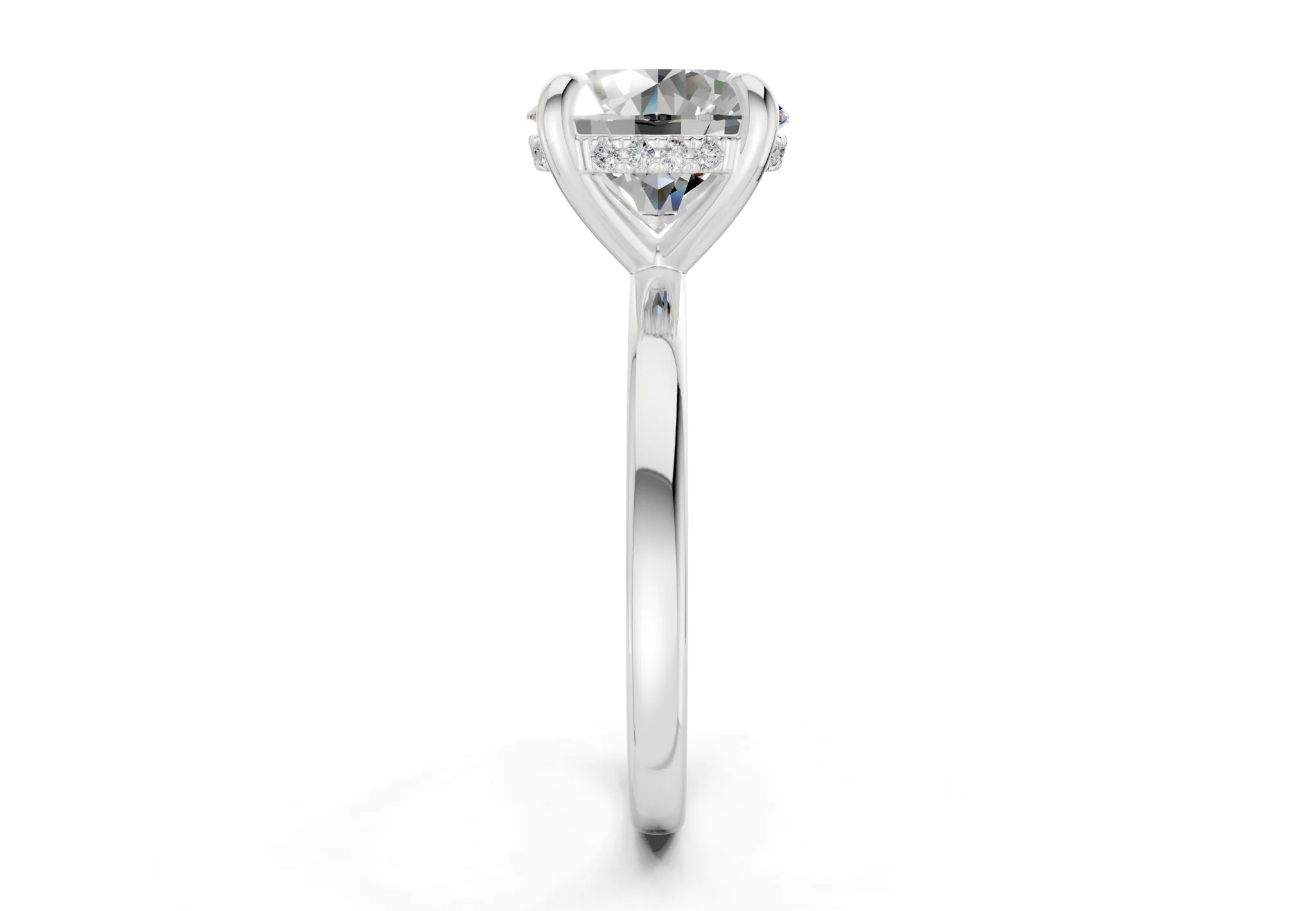 Solstice Diamond Solitaire Round Cut 2.3mm Engagement Ring - Image 9
