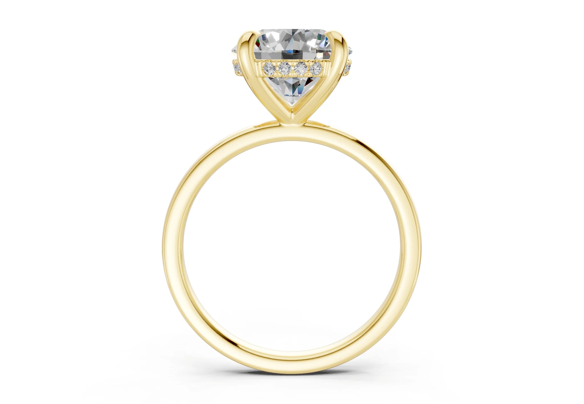 Solstice Diamond Solitaire Round Cut 2mm Engagement Ring - Image 2