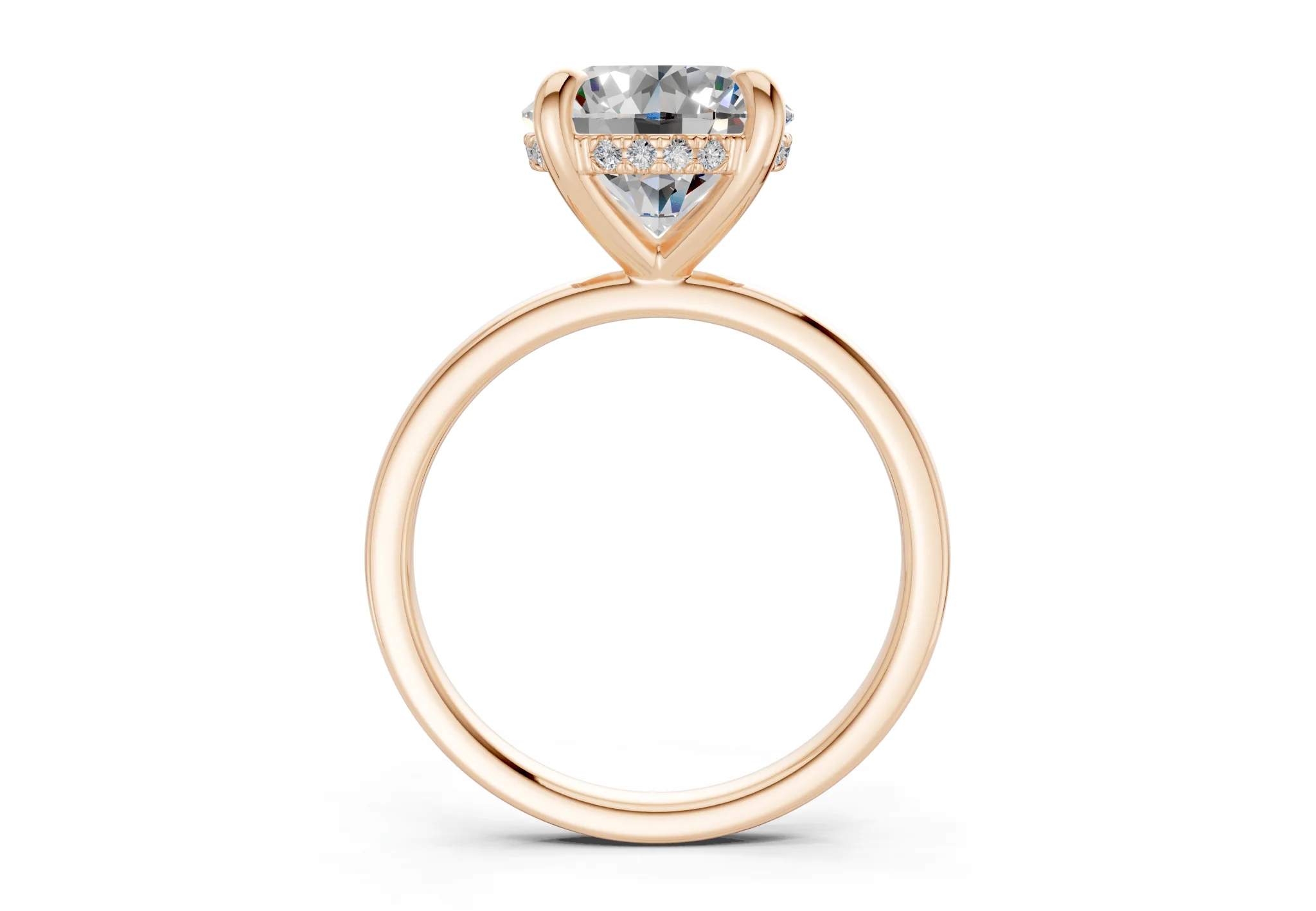 Solstice Diamond Solitaire Round Cut 2mm Engagement Ring - Image 5