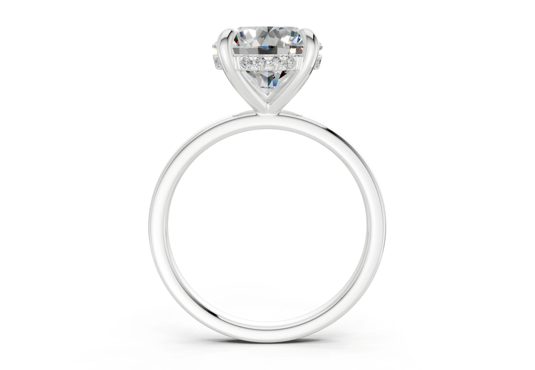 Solstice Diamond Solitaire Round Cut 2mm Engagement Ring - Image 8