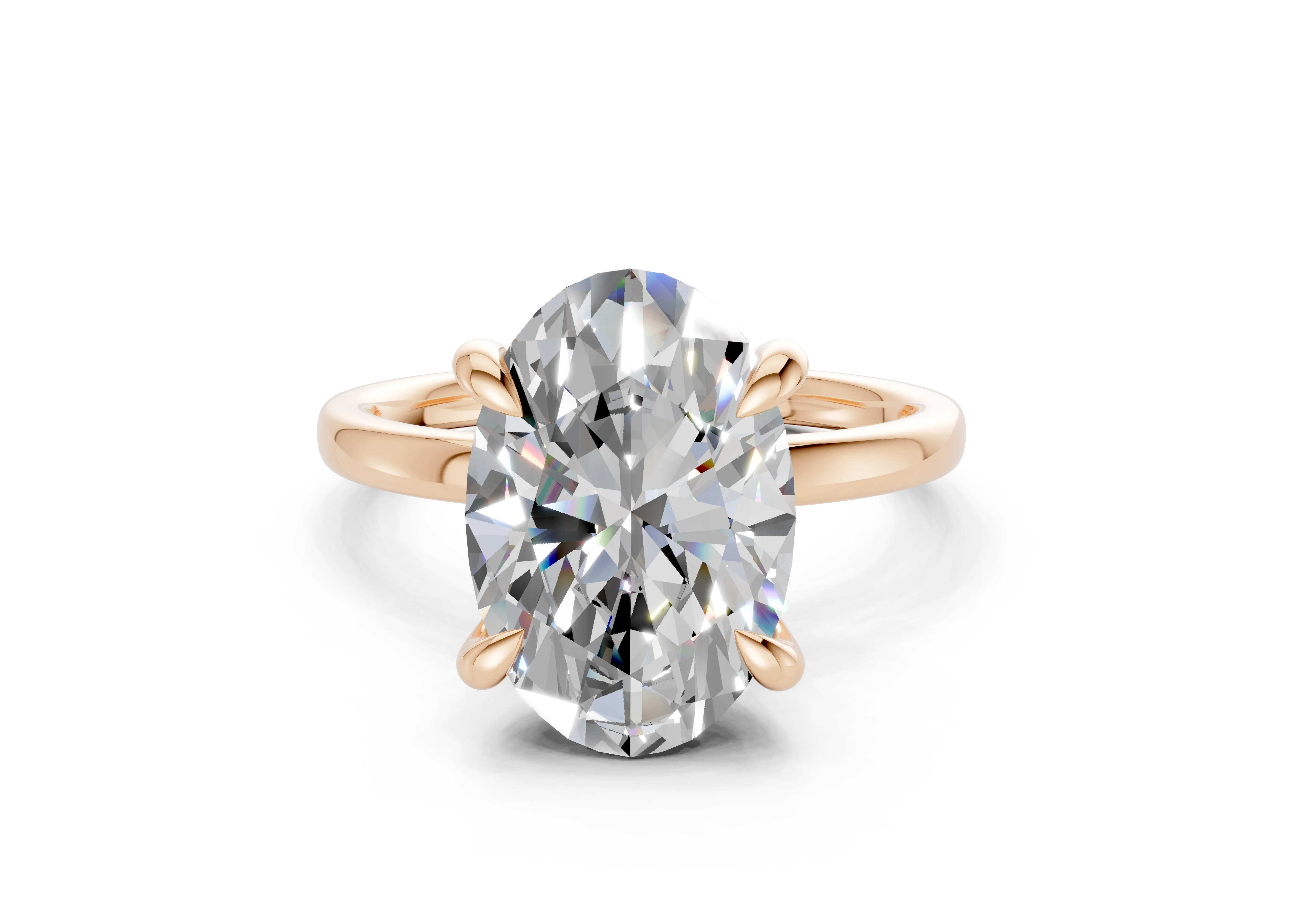 The Manhattan Solitaire- 4.00ct Oval E VS1 with Hidden Halo - Image 4