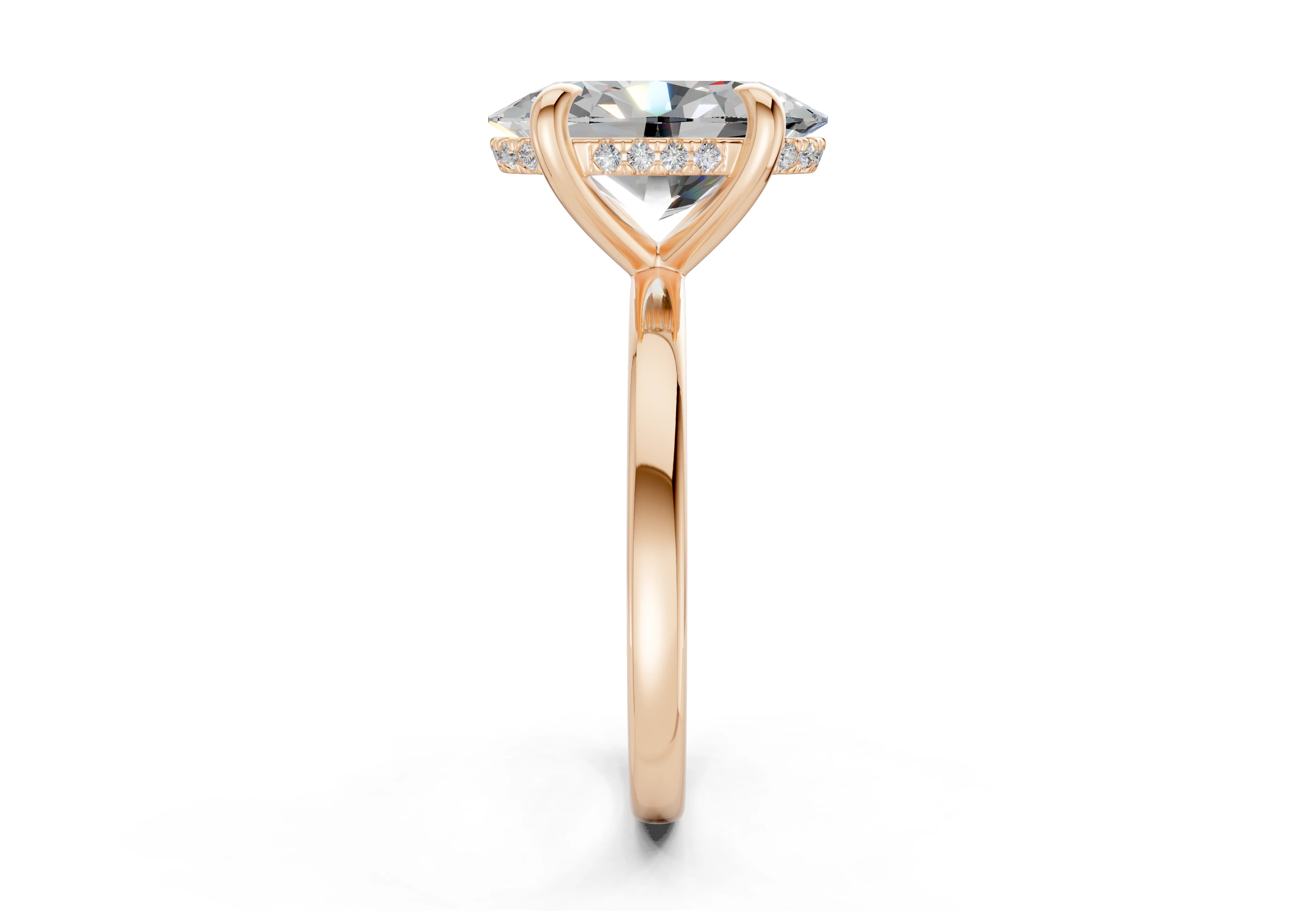The Manhattan Solitaire- 4.00ct Oval E VS1 with Hidden Halo - Image 6