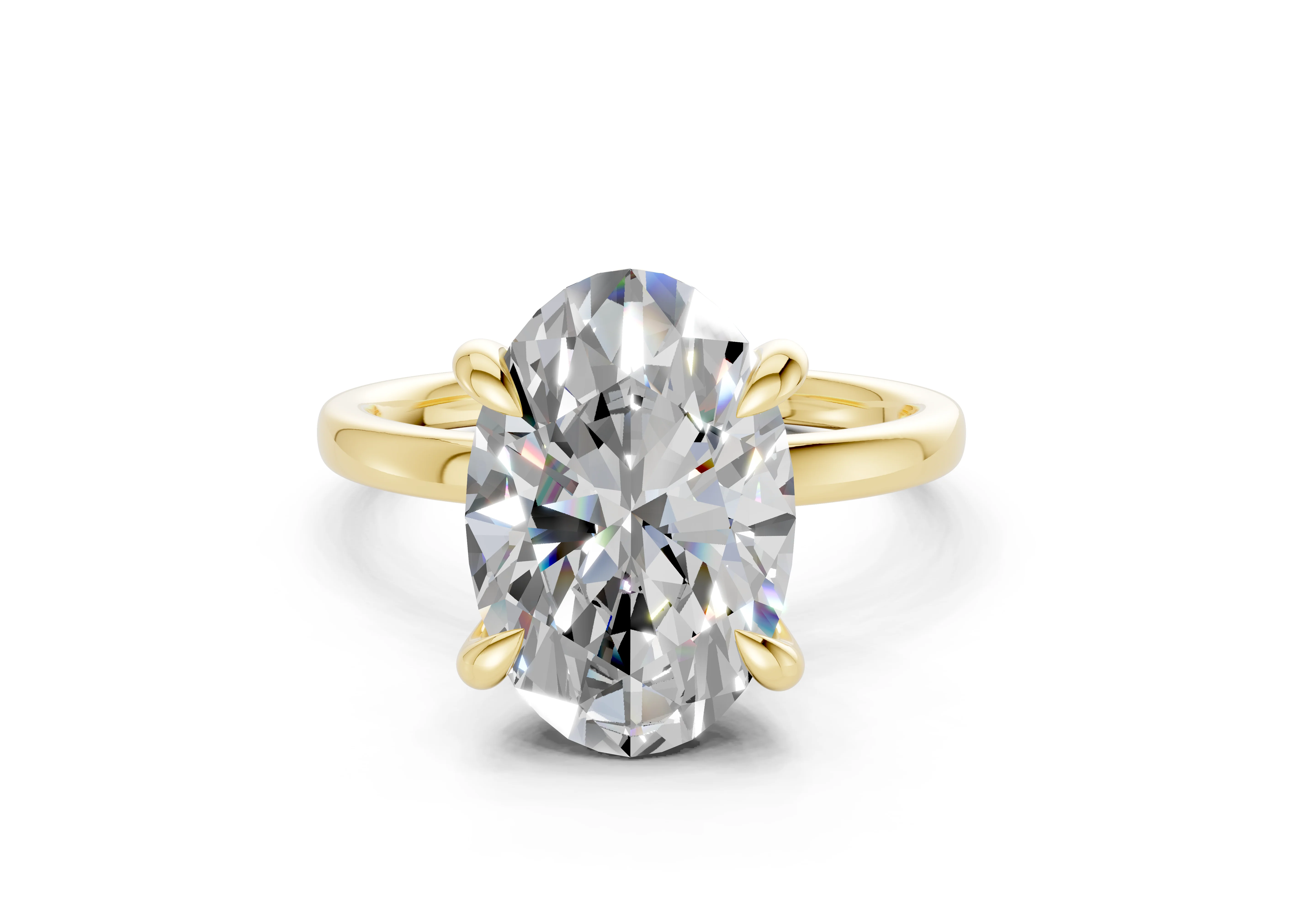 The Manhattan Solitaire- 4.00ct Oval E VS1 with Hidden Halo - Image 7