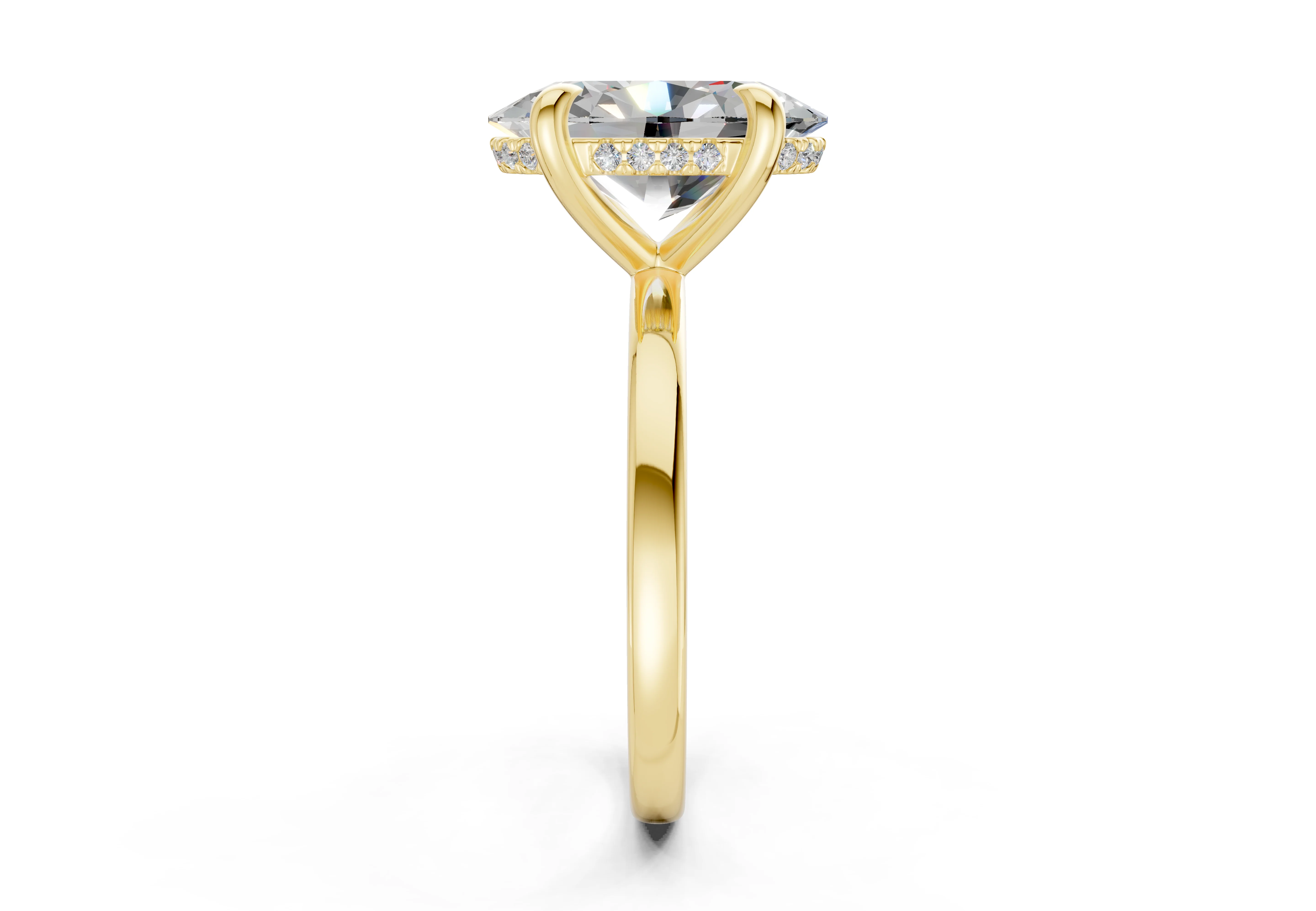 The Manhattan Solitaire- 4.00ct Oval E VS1 with Hidden Halo - Image 8