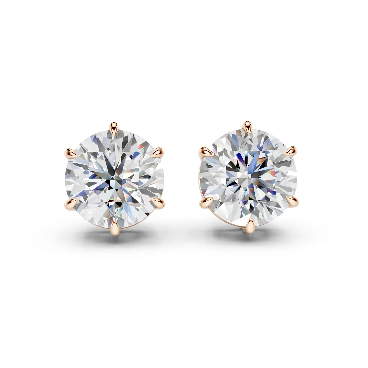 Vienna Classic Diamond Round Cut Studs - Image 4