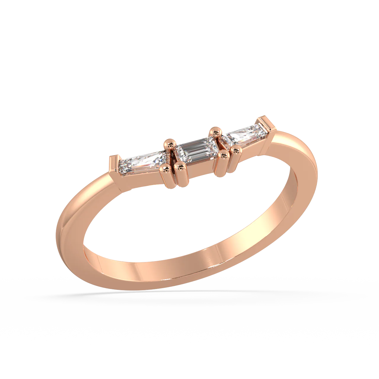 Zephyrine Baguette Diamond Ring - Image 7